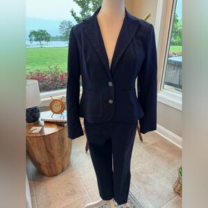 Women's Navy Blazer and Pants Set